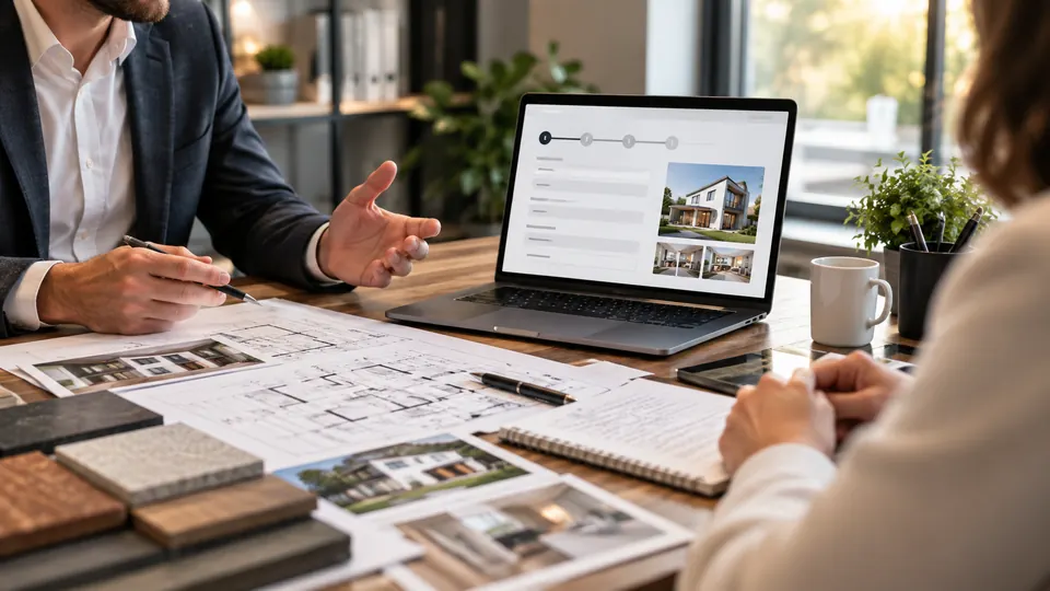 Fotorealistisches Motiv zur Webanwendung Projektanfrage Pro