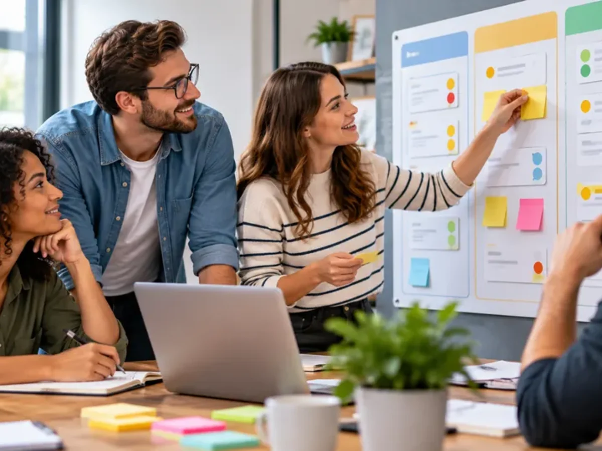 Fotorealistische Darstellung zum Beispiel Kanban Lab